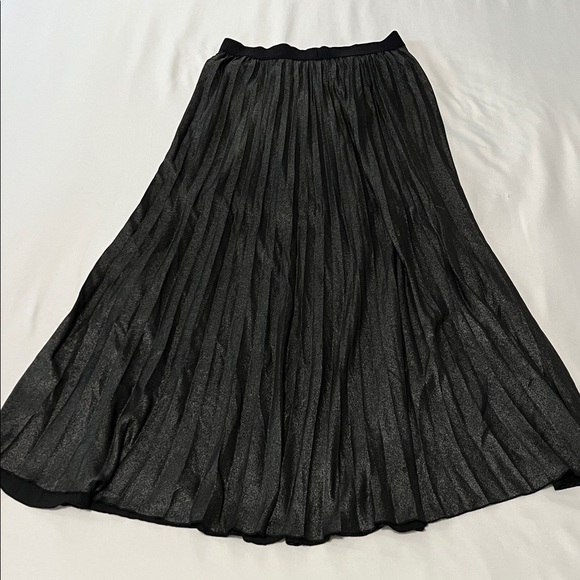 H&M Black Metallic Maxi Skirt w/ Mini Underskirt - Picture 2 of 6